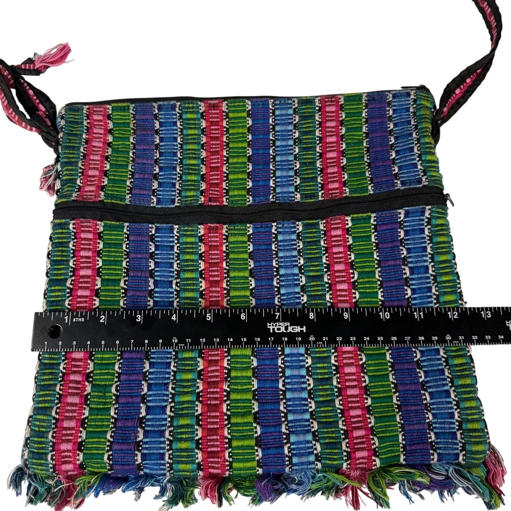 BOHO Live‎ Worldly. Handwoven Crossbody Bag, Multicolored earthy crafty hip